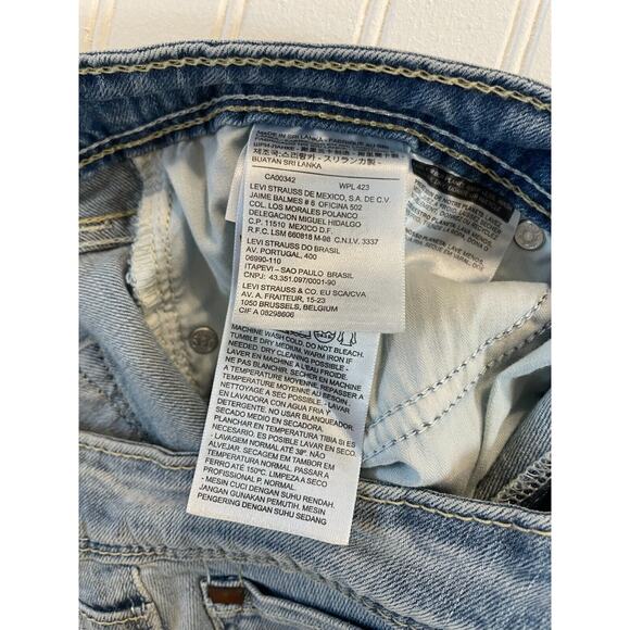 LEVI’S BOLD CURVE LOW RISE SKINNY Jeans Light Blue Sz. 15 W32x L32 - Women’s - Picture 10 of 10
